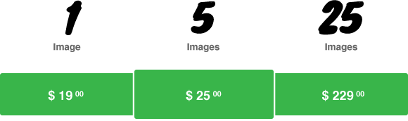 Straight forward pricing